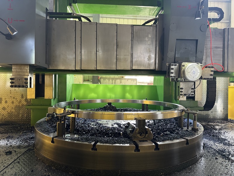 Slewing ring machining